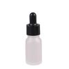 10ml Frosted Glass Essential Oil Bottle with White Dropper - Travel Size