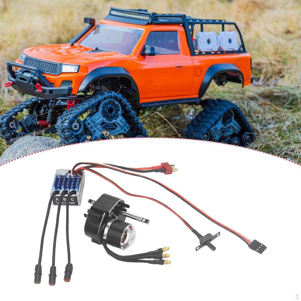 Brush Motor Full Metal Gearbox ESC Combo -Accessoires 1/12 Skala RC Car Easy Installation 2322600KV