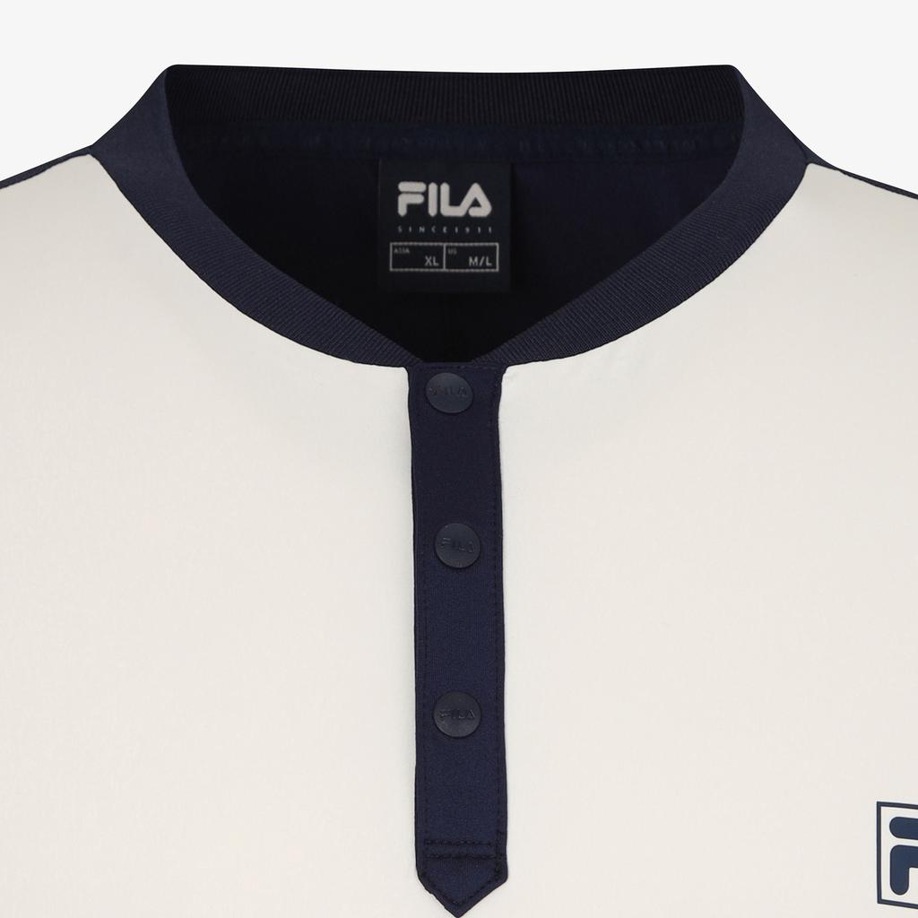 Hwilla Uv Μπλουζάκι Henley με Ζακάρ Κοντό Μανίκι (Fs262Rs11M004462)