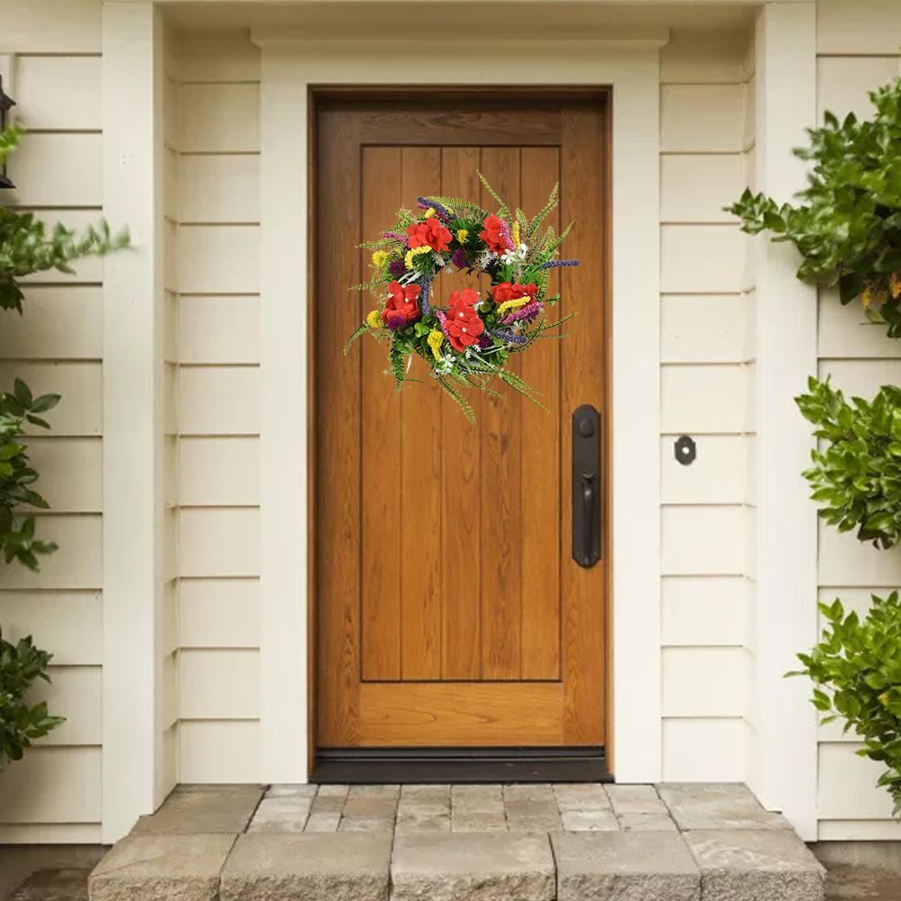 Věnec Green Leaf Flower Dekorace věnce Plast