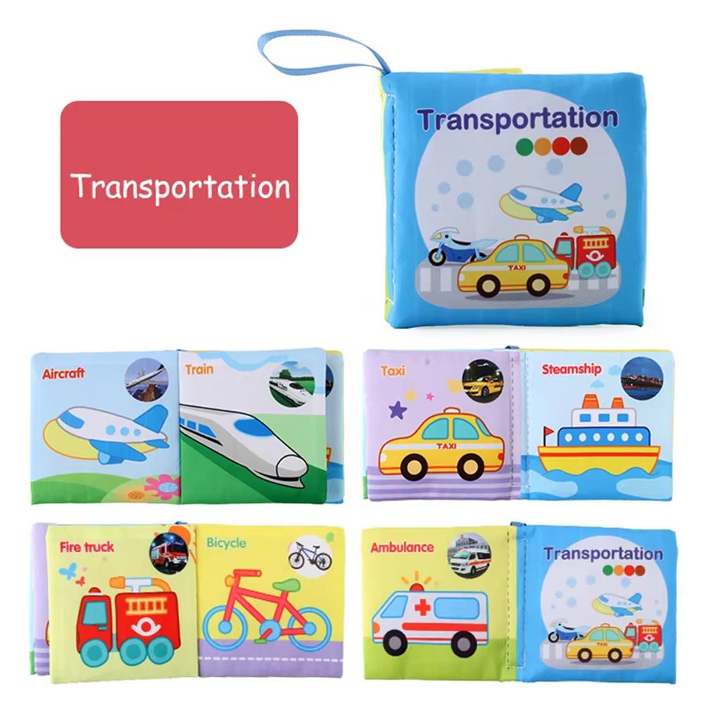 Cloth Books Baby Toys, Colorful Fabric Baby Learning Books Touch And Feel Crinkle Sounds For Holidays