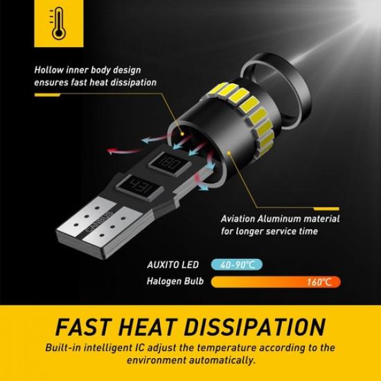 4x 168 194 2825 White LED License Plate Side Marker Light Bulb Canbus EXC