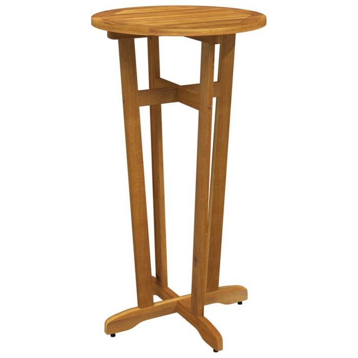 VidaXL Garden Bar Table Ø60x105 Cm Solid Acacia Wood 319698