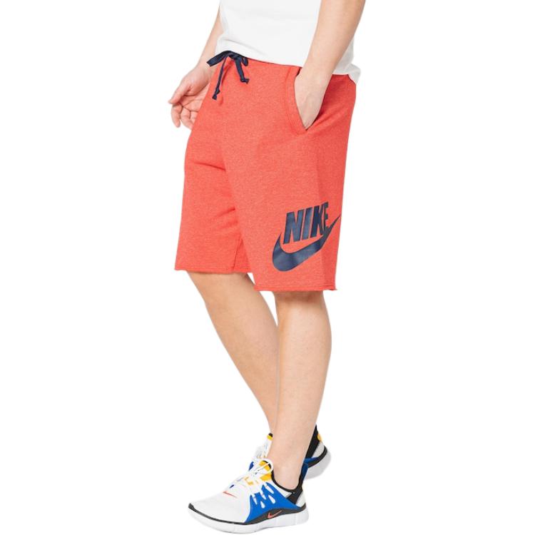 Nike Lace Letter Print Mid Waist Casual Shorts Men Shorts Red DM6817-657