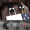 Heart Shape Metal Car Seat Headrest Hooks 2 in 1 Leather Car Seat Back Hook Purse and Bag Backpack Double Hook Car Seat Hanger