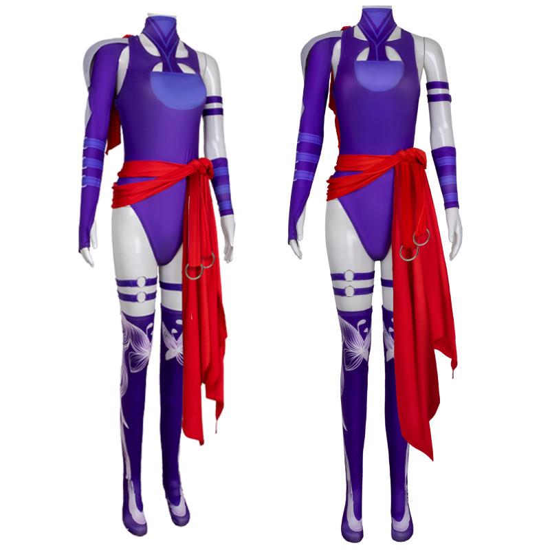 Psylocke Rivals Cosplay Game Character Costume Set Exhibition Acgn