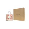 Coach Dempsey 22 Klassische Monogramm-Canvas- und Ledertasche Damen-Tragetaschen Kirschblütenrosa C7965-IMSXX