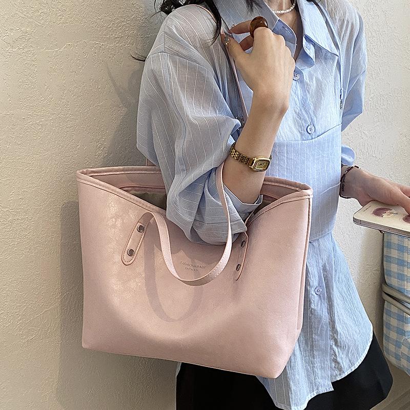 Trendy Korean style pendant large capacity trendy fashion casual popular armpit single shoulder handheld tote bag for women