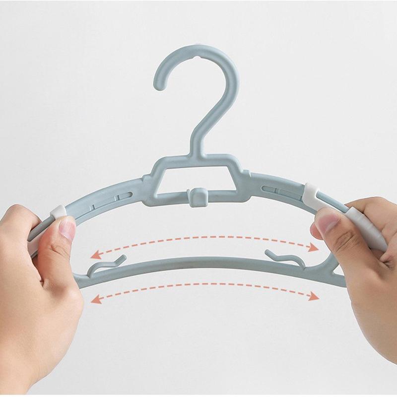 10PCS Children's Clothes Rack Non-slip Non-trace Clothes Support Home Telescopic Storage Drying Rack Baby Clothes Hanger