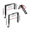 4Pcs Black Adjustable Cubicle Hook Flexible Door Storage Hooks Partition Hanger  Umbrellas