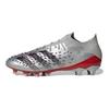 adidas Predator Freak .1 Round Toe Lace-Up AG (Rubber Short Studs) Durable Soccer Shoes Men Soccer Shoes Silver Black Q46410