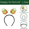 St. Patrick's Day Shamrock Headband Creative Shape Ultralight Elastic Decorative Headband Women Girls Cosplay Headwear