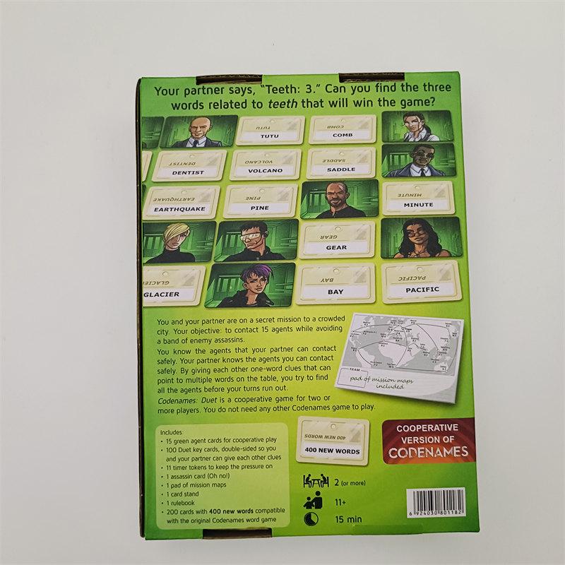 Englische Ausgabe Codenames Anti-Mensch Kartenspiel: Brettspiel & Puzzle für lockere Partys