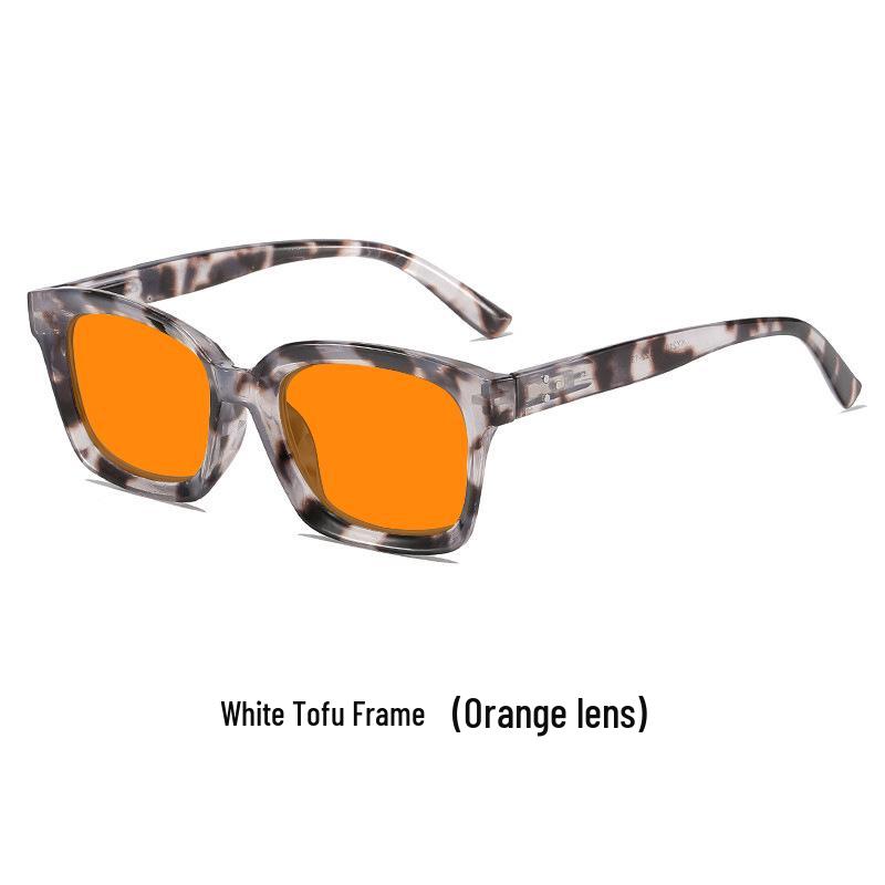 Unisex Large Frame Night Vision Anti-Blue Light Glasses with Spring Hinges