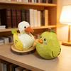 Handmade Solid Wood Carving Ornament - Cute Style Decor for Living Room or Office Desk