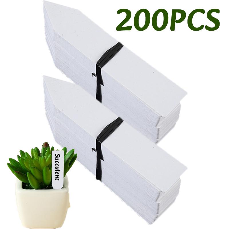 100-500pc Plant Sign Tags Markers Plants Pot Identification Labels Reusable Classification Marker Card Nursery Garden Stake Tags