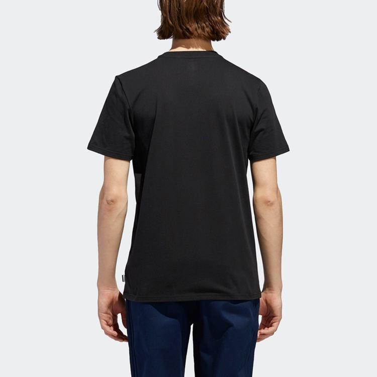 adidas Originals Oncourt Tee With Fun Print Logo Men Tops Black DT8110