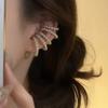 French Multi-layer Pearl Ear Clips for Women's Exquisite Elegance Without Ear Piercings, Ear Bone Clips, Light Luxury Earrings.