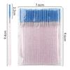 50-Pack Crystal Rod Eyelash Brushes & Curler Kit: Straight Head Brush, Spiral Tool & Eyebrow Comb