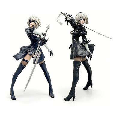 Hot 18CM Yorha 2B Series Anime Figure PVC Collectible Action Figures Model Doll Statuette Gift Toys