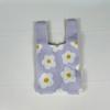 Fashion Flower Embroidery Knitted Handbag Women Mini Knot Wrist Bag Casual Tote Bag Student Handmade Shopping Bags