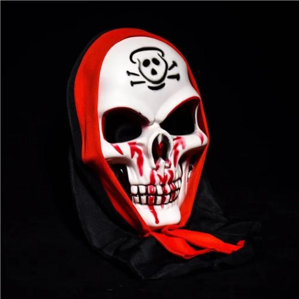 Spooky Skull Cosplay Mask Dress Up Full Face Mask Toy Performance Halloween Skull Mask  Gift