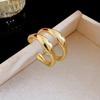 C-Shaped Irregular Metal Earrings Minimalist Light Luxury Small Batch 925 Silver Ear Studs Fashion Versatile Accessories