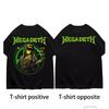 Megadeths '2025 summer trend: 100% pure cotton men's T-shirts with retro heavy metal round necks and short sleeves