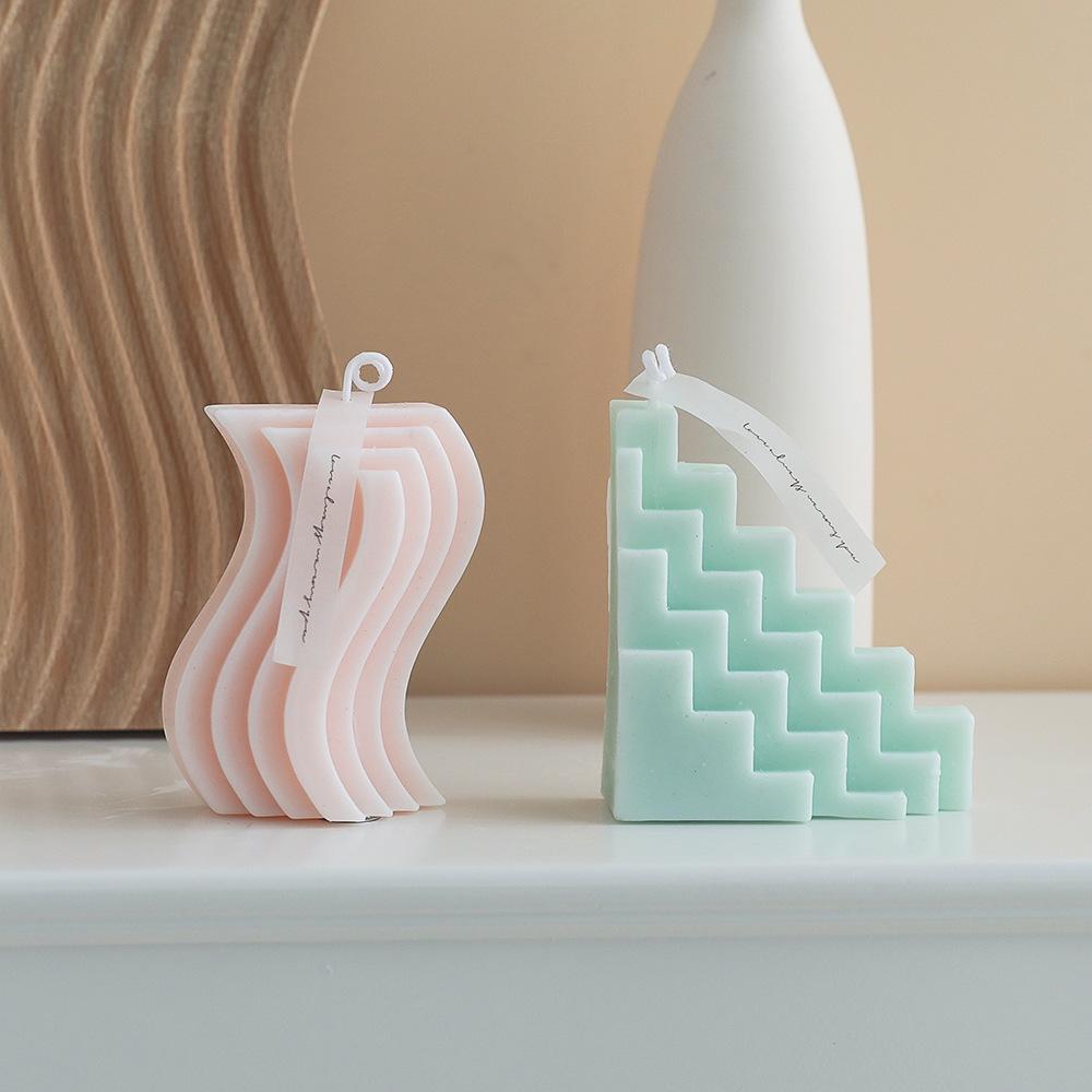DIY Geometric Soy Wax Aromatherapy Candle Set - Holiday Gift Box