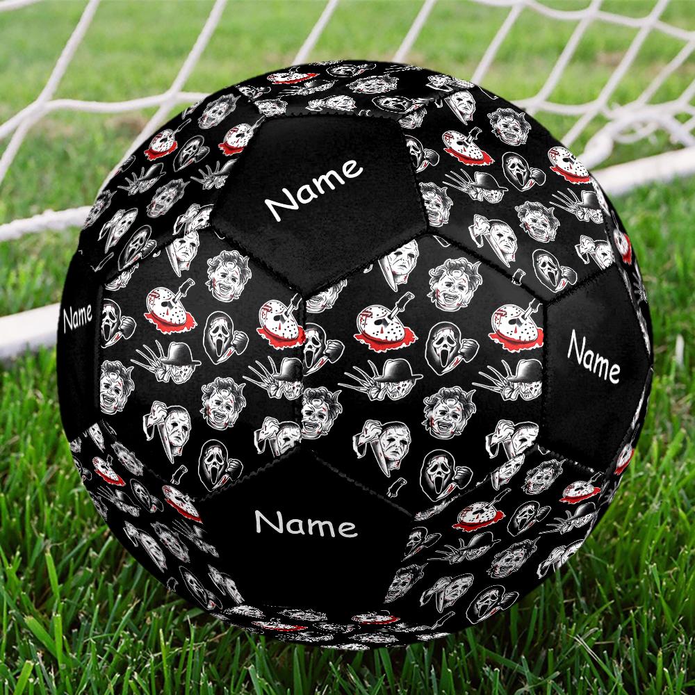 Custom Name Halloween Horror Theme Size 5 Soccer Ball, Suitable for Both Indoor and Outdoor Matches, a Gift Suitable for Everyone.