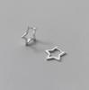 Women's Luxurious Smooth Star-Shaped Ear Clips - Elegant and Unique Design