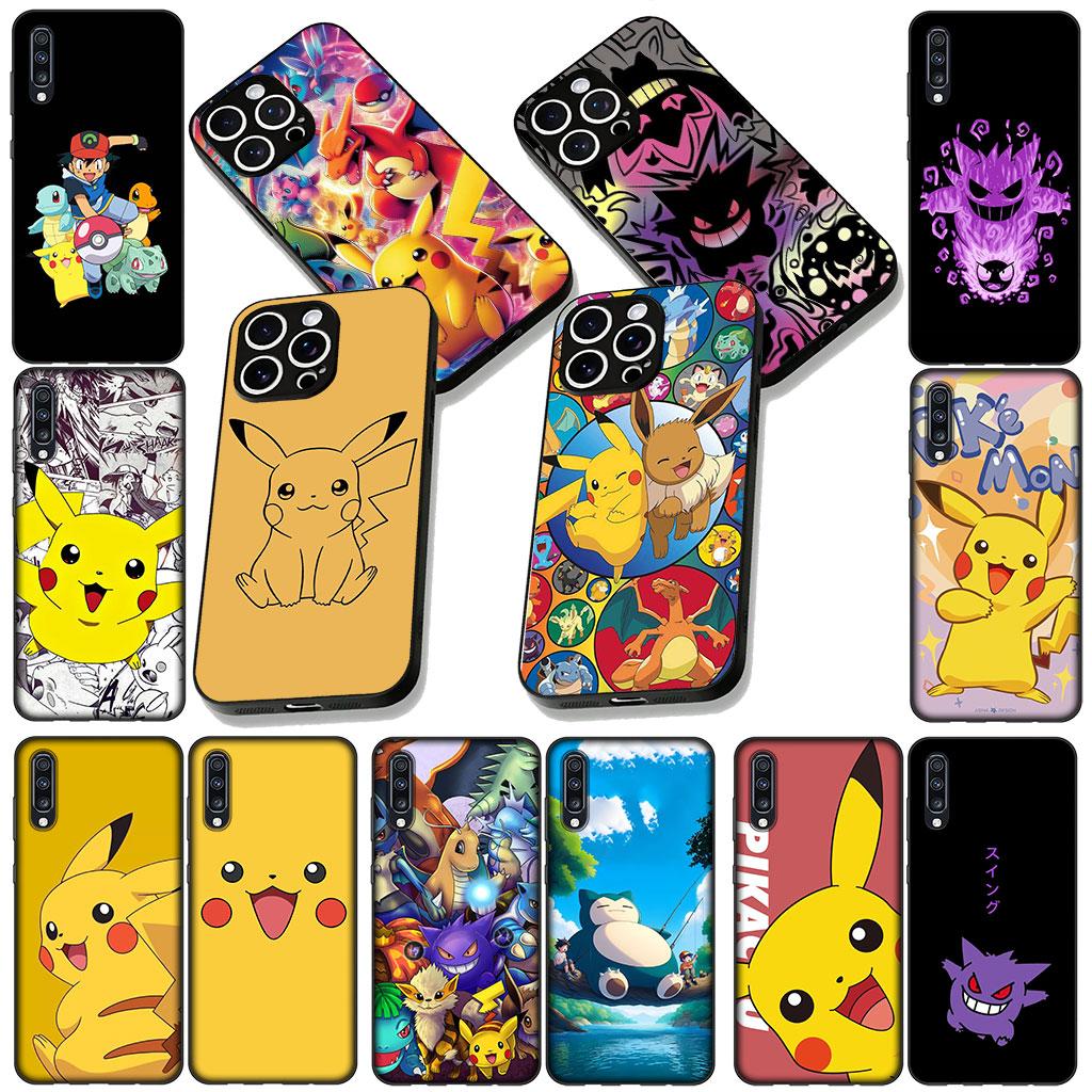 P-Pikachus P-Pokemons GO Eevees Phone Cover for Samsung Galaxy A05 A06 A14 A50 A51 A52 A12 A13 A23 A70 A07 A25 A26 M53 A56 Case