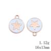 Mother's Day Charms For Nails Pentagram Moon Enamel Charms Pendant Art Supplies Pendant Accessories