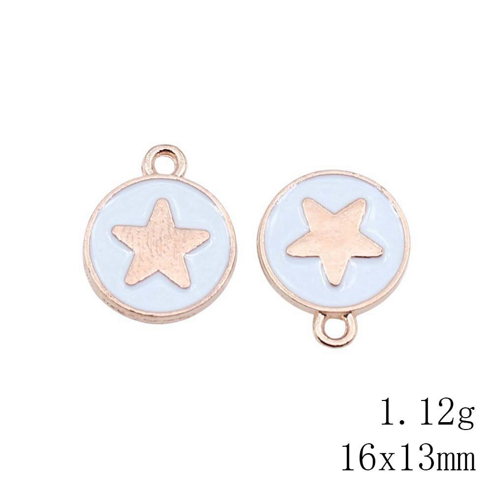 Mother's Day Charms For Nails Pentagram Moon Enamel Charms Pendant Art Supplies Pendant Accessories