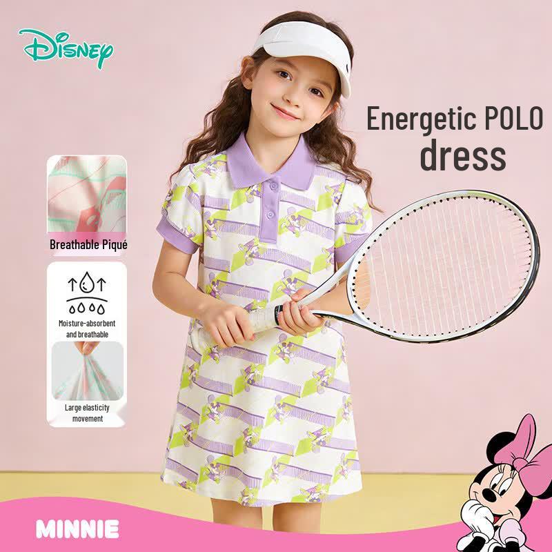 Disney Girls  Cartoon Print Short Sleeve Summer Dress 110/56