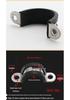 304 Stainless Steel Saddle Clamp with Rubber Strip - Pipe Support and U-Bolt Hose Clip