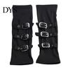 Accesorios de Mano Streetwear Calentadores de Brazo Góticos Guantes sin Dedos para Mujer, Calentadores Punk con Hebilla Metálica para Adultos y Niños, Mangas Góticas Steampunk, Cosplay