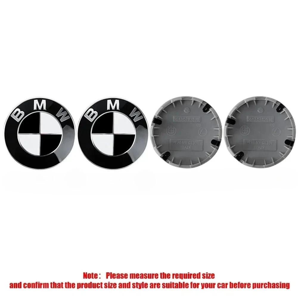 4 Stück 56mm 68mm Auto-Felgenmitdeckel Logo ist geeignet für BMW M1 X3E83 E71 G82 E30 G05 F18 X3G01 F13 E89 X5E53 F15 E63