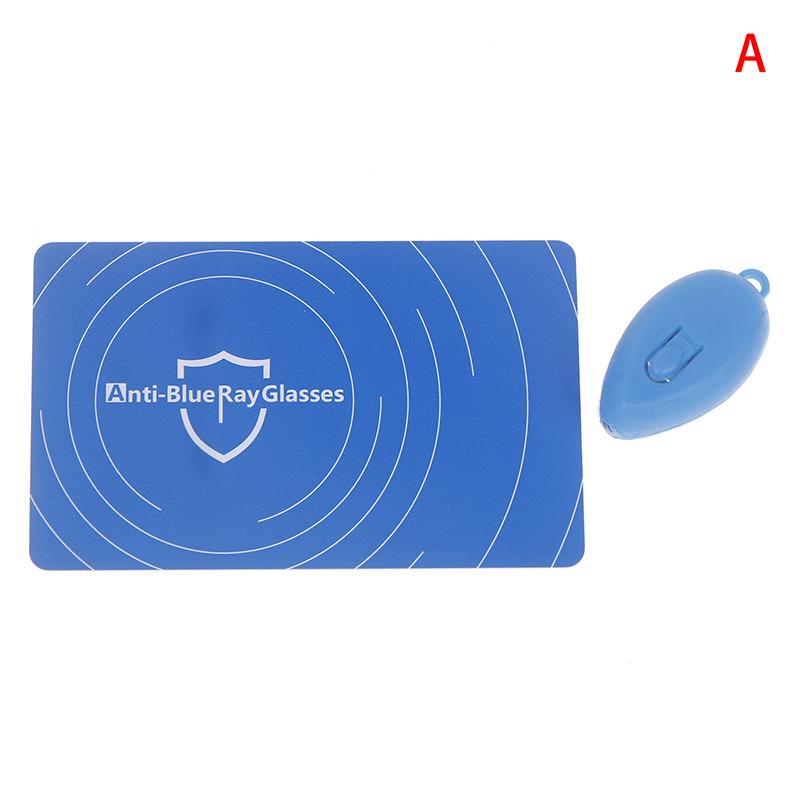 

Тестовая карта из ПВХ против синего света Тестовые очки с подсветкой Аксессуары для УФ-теста Многоразовая карта обнаружения синего света Генератор карт