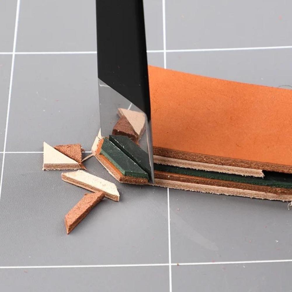2 st/set Läder Gallring Skärkniv Handgjord Läder DIY Verktyg Flåspade Gallringskniv Läderhantverksmaterial