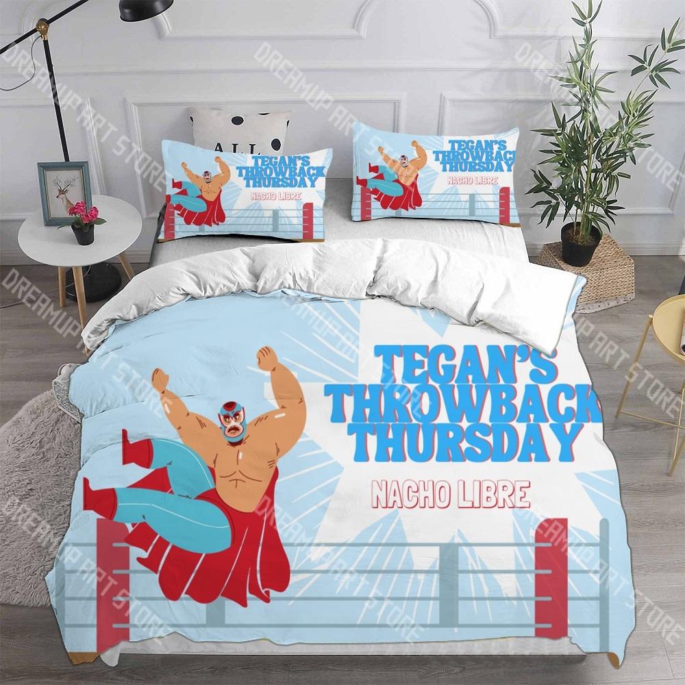 Fashion Nacho Libre Cartoon Bedding Set Single Twin Full Queen King Size Bed Set Kids Bedroom Duvetcover Sets Bed Sheet Set