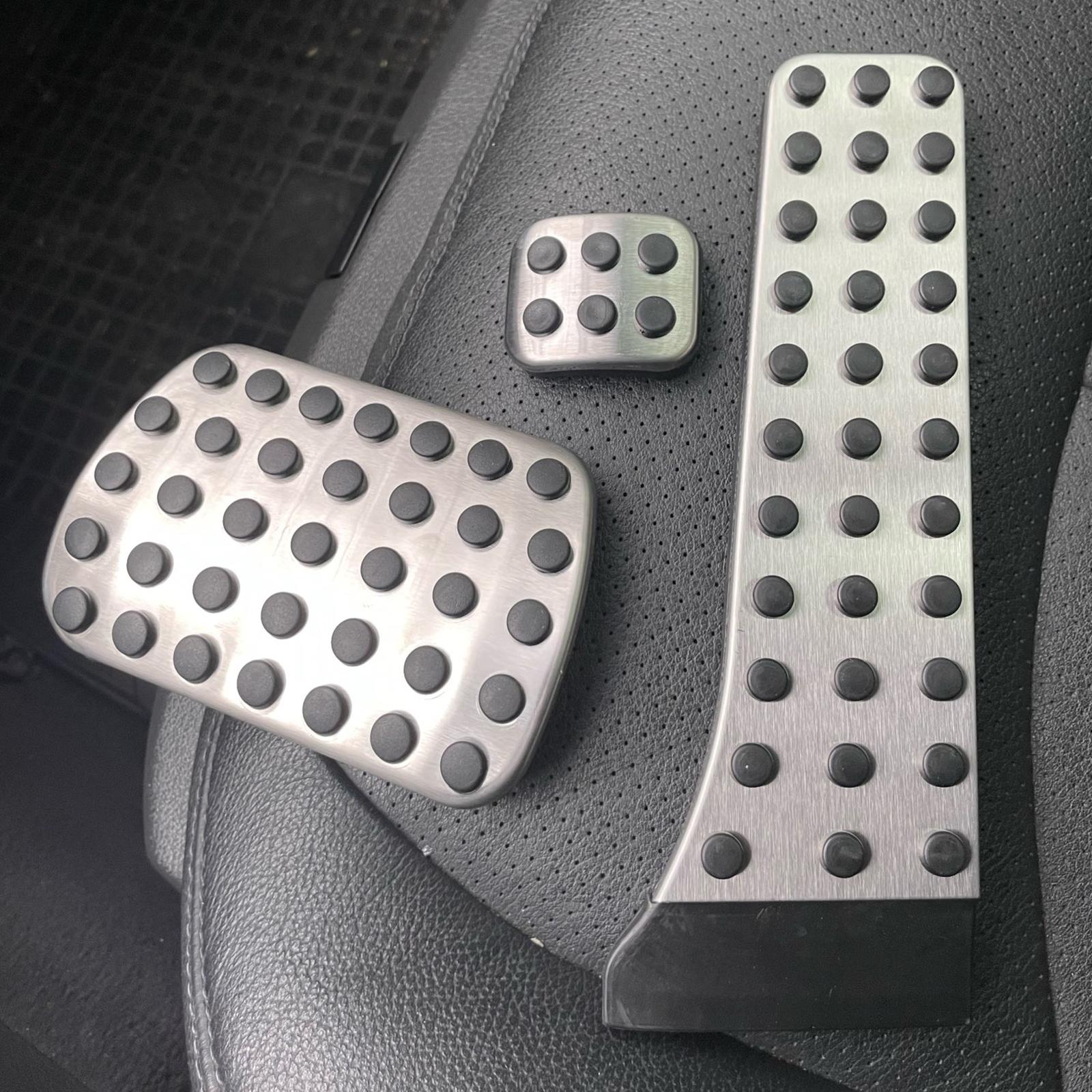 Car Accelerator Brake Pedal Set, Gas Accelerator Brake Padel Footrest Pedal Set Replacement For V Class Vito Metris Viano