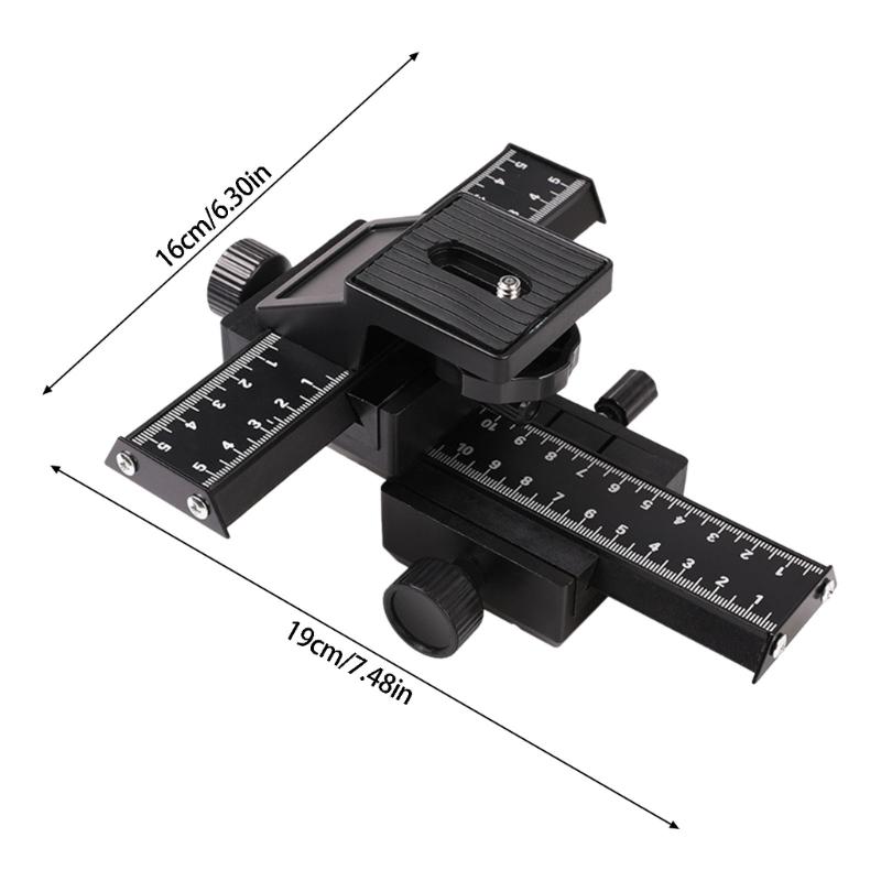 4 Way Macro Focusing Rail Slider 4 Way Macro Focusing Rail Slider for Close Up Shot Camera Slider Photography Part