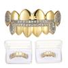 Hiphop Grillz Mode Leuchtende Körper Jewelry Mann Trendig Gold / Silber Kupfer Mit Zirkonia Punk Zahn Grillz