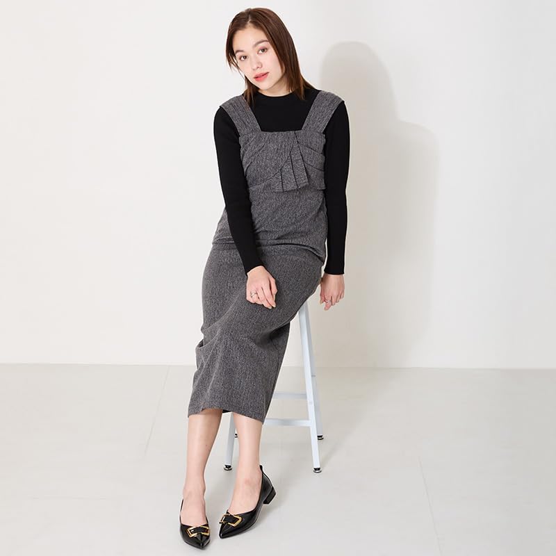 Motif Low Heel Enamel Pointed Toe Flat 51104 BLACK cm E [Oriental Traffic] Pumps, Pumps, Pumps, Pumps, Pumps, Women's 25.0