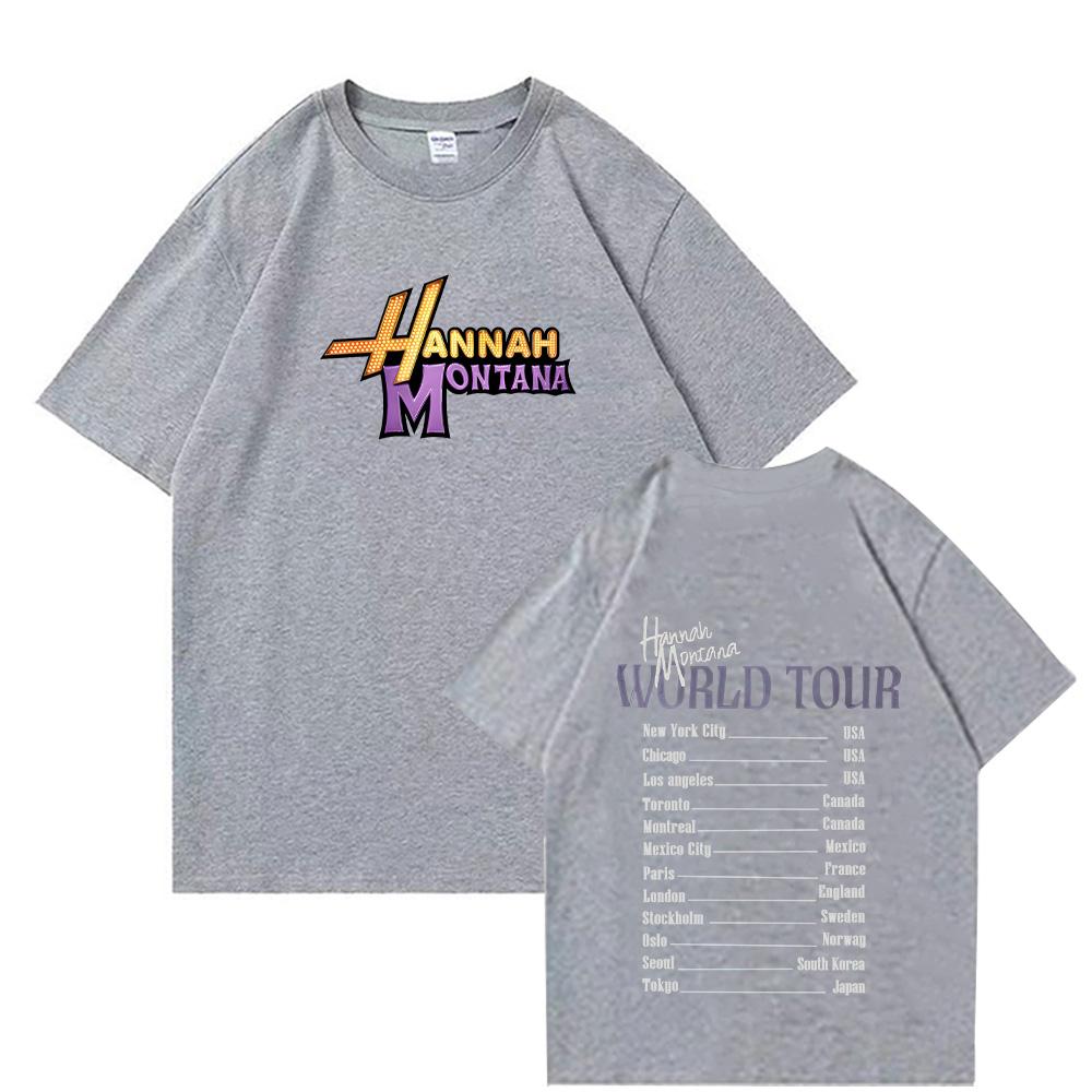 Montana World Tour graphic Men's T-Shirt Unisex O-Neck Cotton Short Sleeve Oversized recreation