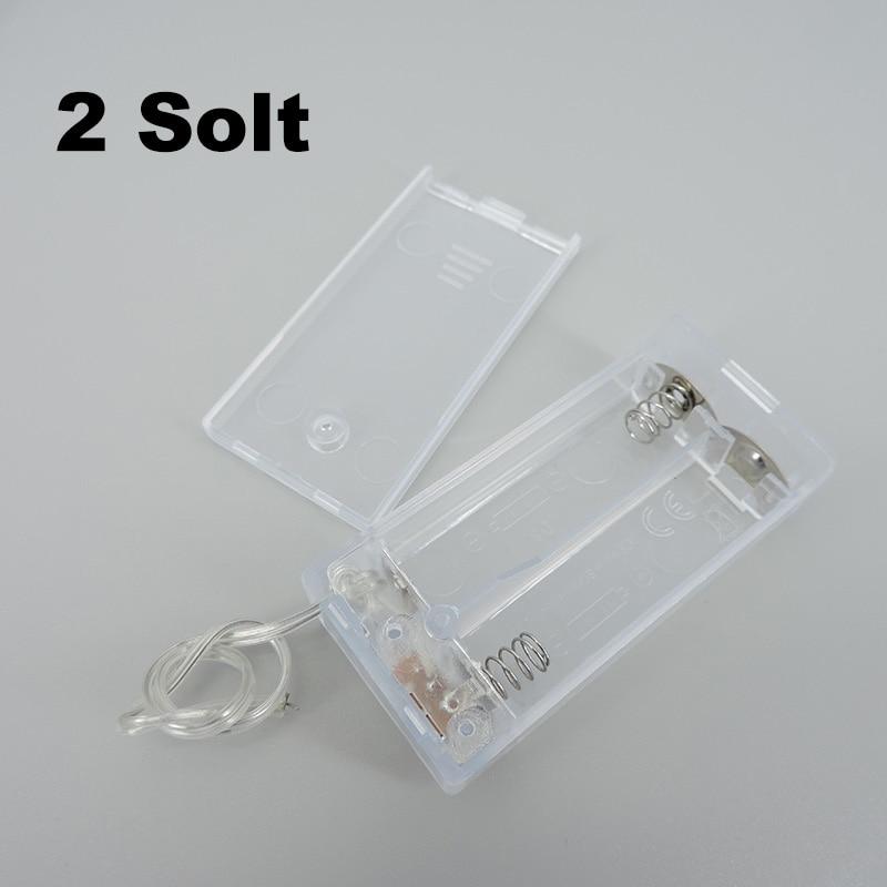 

Прозрачный 2/3 Solt AA 3V 4,5V чехол-держатель для батареи с переключателем Чехол-держатель для батареи AA с переключателем q1 2 AA