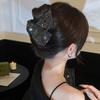 Modische Diamantbesetzte Stoff-Dreieck-Haarklammern Elegante Vielseitige Haarspange Haifisch-Clip Kopfschmuck