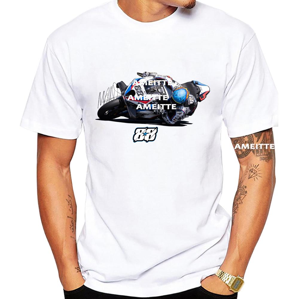 2026 Nuova Miguel Oliveira 88 Gp Racing Legend Rider T-shirt Unisex Manica Corta Moto Sport Gara Ragazzo Magliette Unisexs Equitazione Top Bianchi