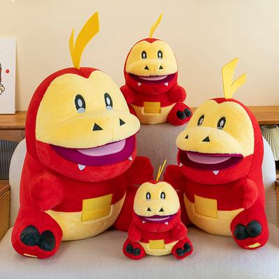 New Fire Crocodile Plush Toy Doll Large Grab Machine Doll Leather Shell Throw Pillow